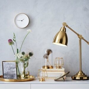 IKEA tea light gold and glass holders. Set 4 pieces. Very good condition